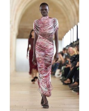 Aje. Tasmin Fringe Midi Dress - Multicolour