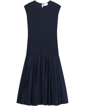 Merlette Stijl Cotton-Voile Dress - Blue