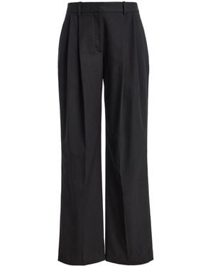 Twp Ivy Pleated Suiting Trousers - Black