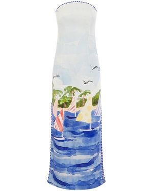LEO LIN Ava Bustier Maxi Dress - White