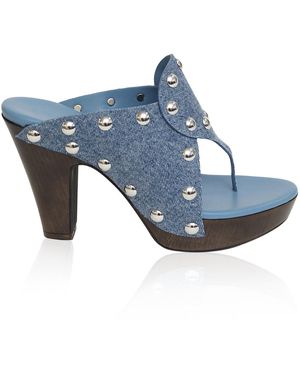 Christopher Esber Juna Studded Clog - Blue