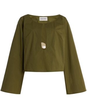 Marlies Grace Exclusive Ocean Cotton Top - Green