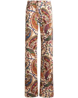 Etro Stretch Mid-Rise Bootcut Jeans - Multicolor