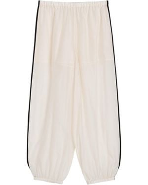 By Malene Birger Lumas Cotton-Silk Pants - White