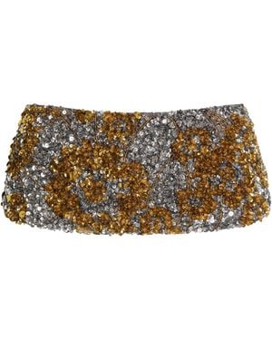 Dries Van Noten Giotta Sequinned Belt - Metallic