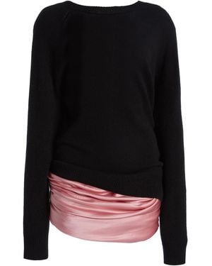 Christopher Esber Monument Cummerbund Silk Mini Dress - Black