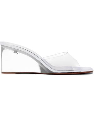 AMINA MUADDI Lupita Pvc Wedge Sandals - White