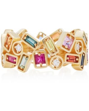 Suzanne Kalan Inlay Collection Rainbow Sapphire Ring - Multicolour