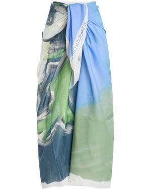 Significant Other Lulu Cotton Sarong Skirt - Blue