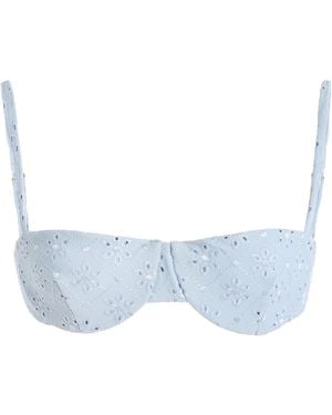 Juillet Ingrid Broderie Anglaise Bikini Top - Blue