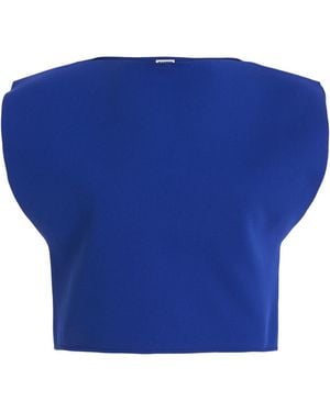 Jil Sander Knit Cropped Top - Blue