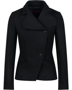 Martin Grant Wool-Blend Fitted Jacket - Black