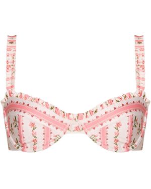 Agua Bendita Agraz Bikini Top - Pink