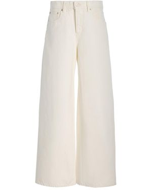 Moussy Tribeca Rigid Super-Wide Jeans - White