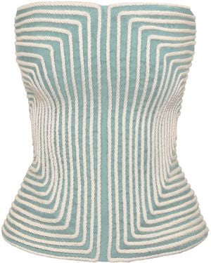 ANDRES OTALORA Nyota Alma Embroidered Linen Top - Green