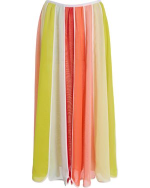 Rosie Assoulin Exclusive Riviera Silk-chiffon Umbrella Midi Skirt - Orange