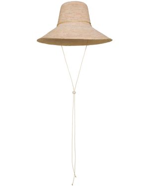 Johanna Ortiz Symbols Of Pride Toquilla Straw Sun Hat - White