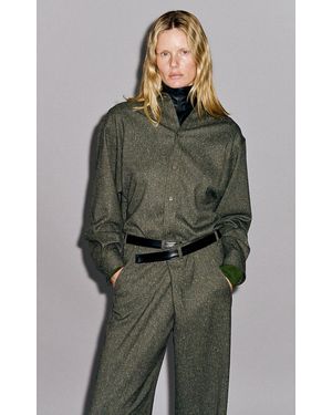 DARKPARK Anne Tailored Stretch Shirt - Green