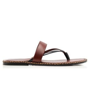 Dries Van Noten Leather Sandals - Brown