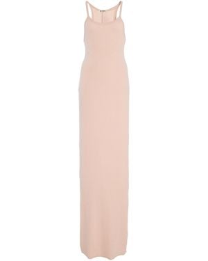 ÉTERNE Stretch Cotton-Modal Maxi Tank Dress - White