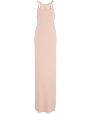 ÉTERNE Stretch Cotton-Modal Maxi Tank Dress - White
