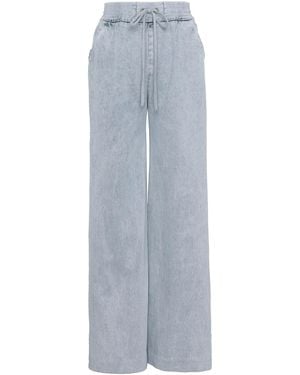 Zimmermann Rebellion Denim Snap Pant - Gray