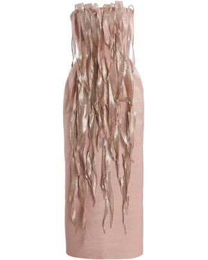 Maticevski Flame Column Gown - Natural