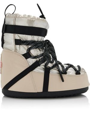 Moncler X Moon Boot Icon Low Gaiter Snow Boots - Natural
