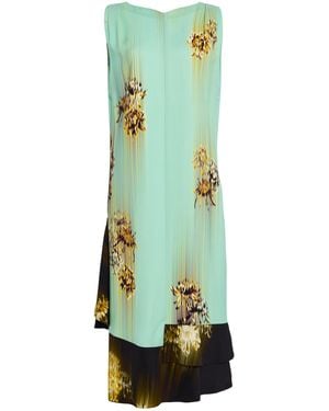 Proenza Schouler Rhetta Printed Crepe Midi Dress - Green