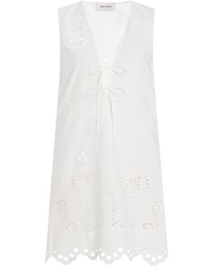 Matteau Cotton Broderie Anglaise Mini Dress - White