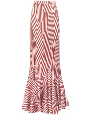 Silvia Tcherassi Florina Stretch-Silk Maxi Skirt - Red
