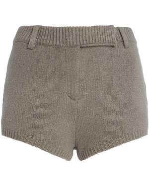 AYA MUSE Ivy Knit Cotton Shorts - Grey