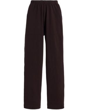 Leset Margo Cotton Tapered Pocket Pants - Black