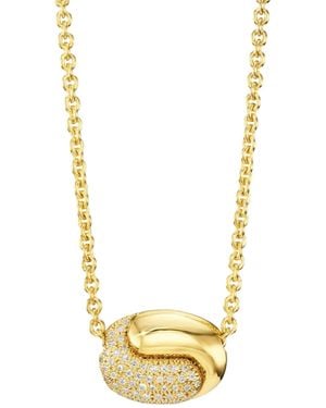 Pamela Zamore Holos 18K Diamond Necklace - Metallic