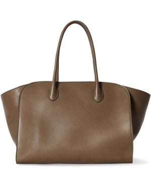 The Row Marlo 12 Leather Tote Bag - Brown