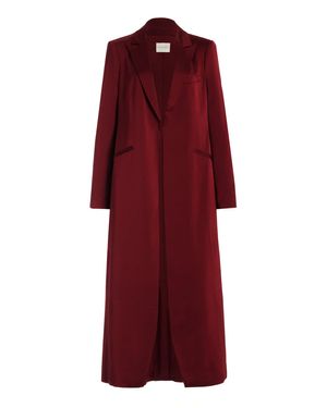 FAVORITE DAUGHTER Exclusive The Juniper Satin Duster - Red