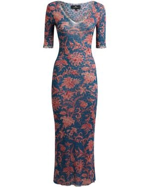 Etro Jersey Midi Dress - Blue