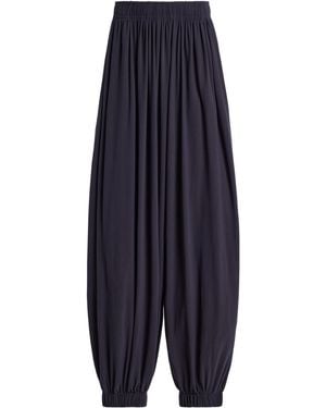 Birrot Lay1 Gathered Long Trousers - Blue