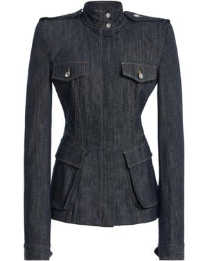 LAQUAN SMITH Padded Safari Jacket - Black