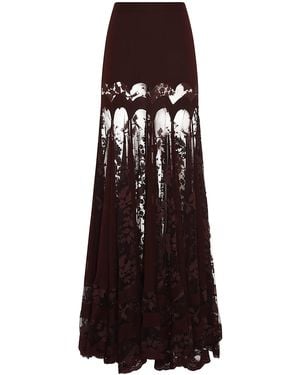 Zimmermann Valiant Panelled Silk Maxi Skirt - Brown