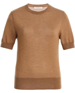 FAVORITE DAUGHTER The Good Sport Wool Top - Brown