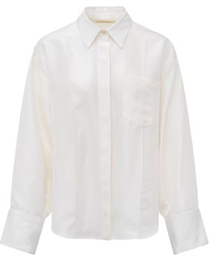 Heirlome Francis Silk Top - White