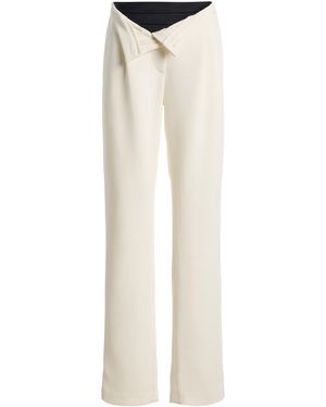 Brandon Maxwell The Embry Viscose Tuxedo Pants - White