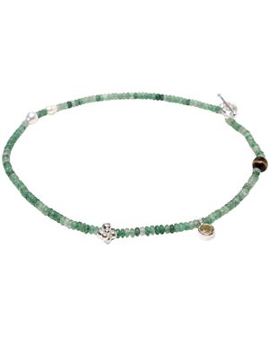 AYSHA BILGRAMI Sterling Milpa Necklace - Green