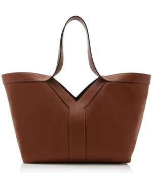 Saint Laurent Small Y Leather Tote Bag - Brown
