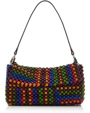 STAUD Timmy Beaded Bag - White