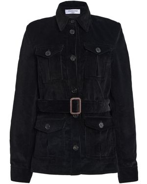 Franchise Sutton Belted Cotton Jackets - Black