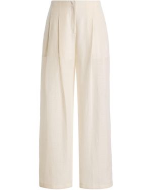 Twp Carries High-Rise Straight-Leg Trousers - White