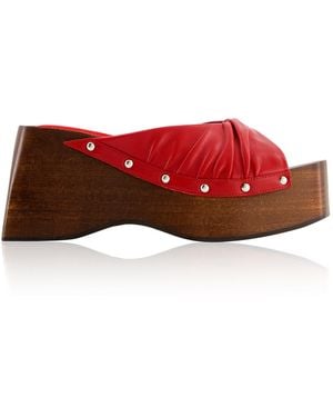 NODALETO Bulla Mellow Wedge Clog - Red