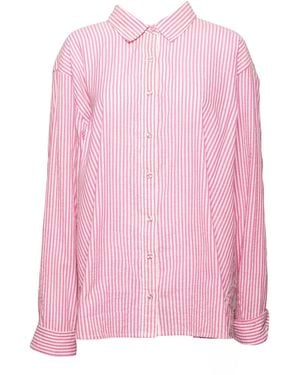 Coniglio Palm Beach Classic Relaxed Cotton-Blend Button-Down Shirt - Pink